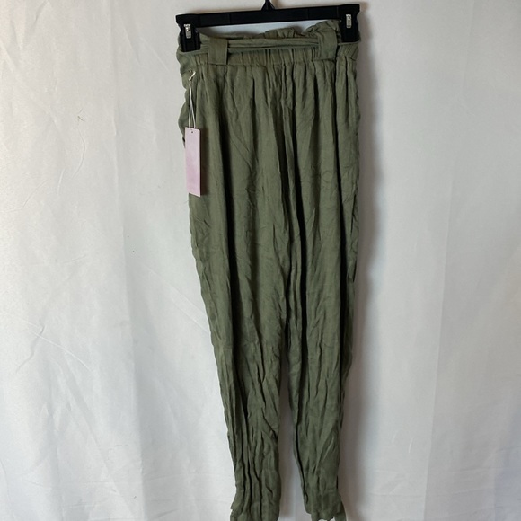 Onetheland Hyfve Green Paperbag Pants Size Small NWT - Picture 3 of 10